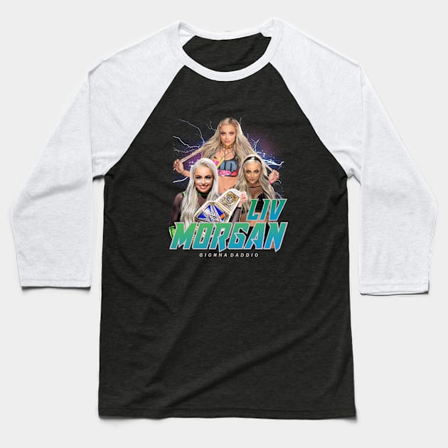 LIV MORGAN Baseball T-Shirt by dawnttee